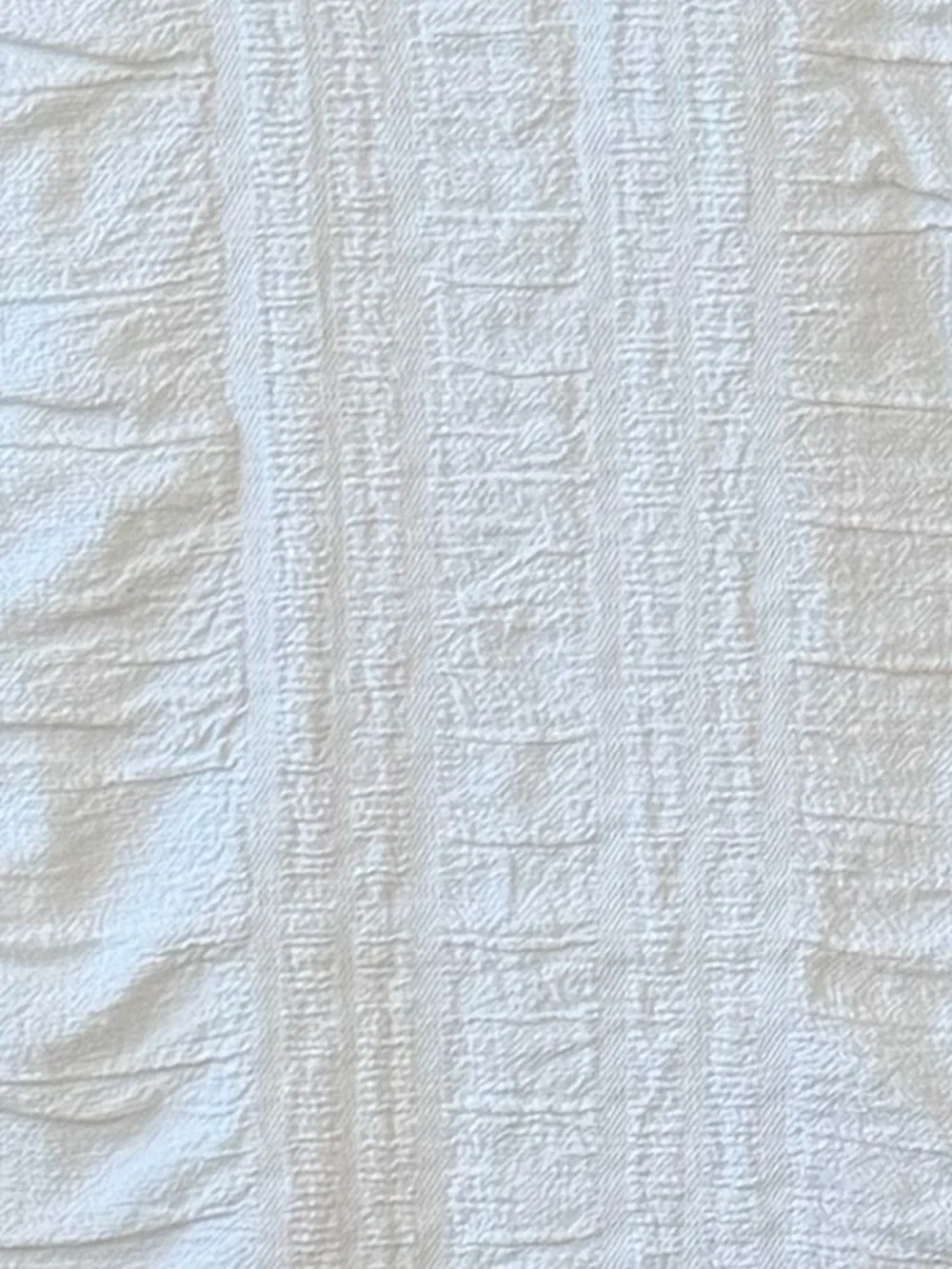Madison Park White Textured Cotton King Pillowcases Pair – 18” x 34”